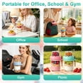 thumbnail image 2 of stusgo 2 Pack Glass Overnight Oats Containers with Lids & Spoons, 20oz Leakproof Meal Prep Jars for Yogurt, Granola, Salad, Portable & Dishwasher Safe, 2 of 8