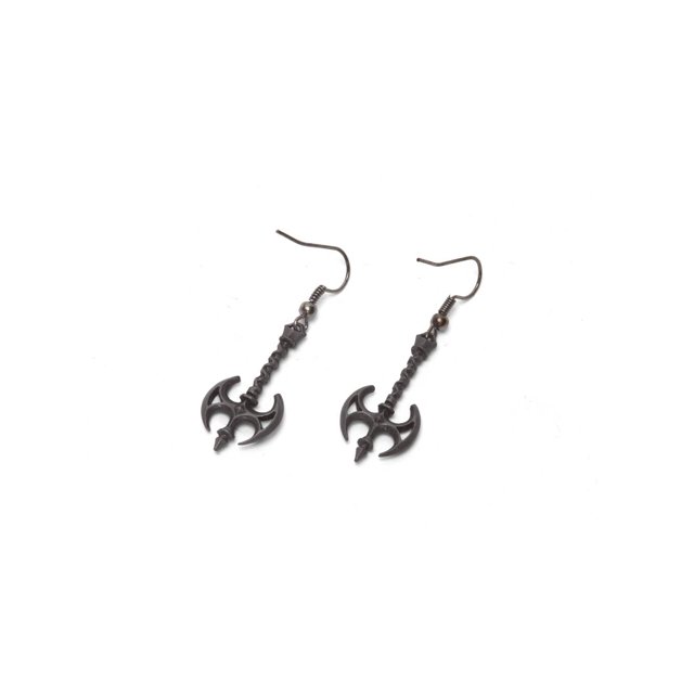 Steampunk Earrings - Black Axes