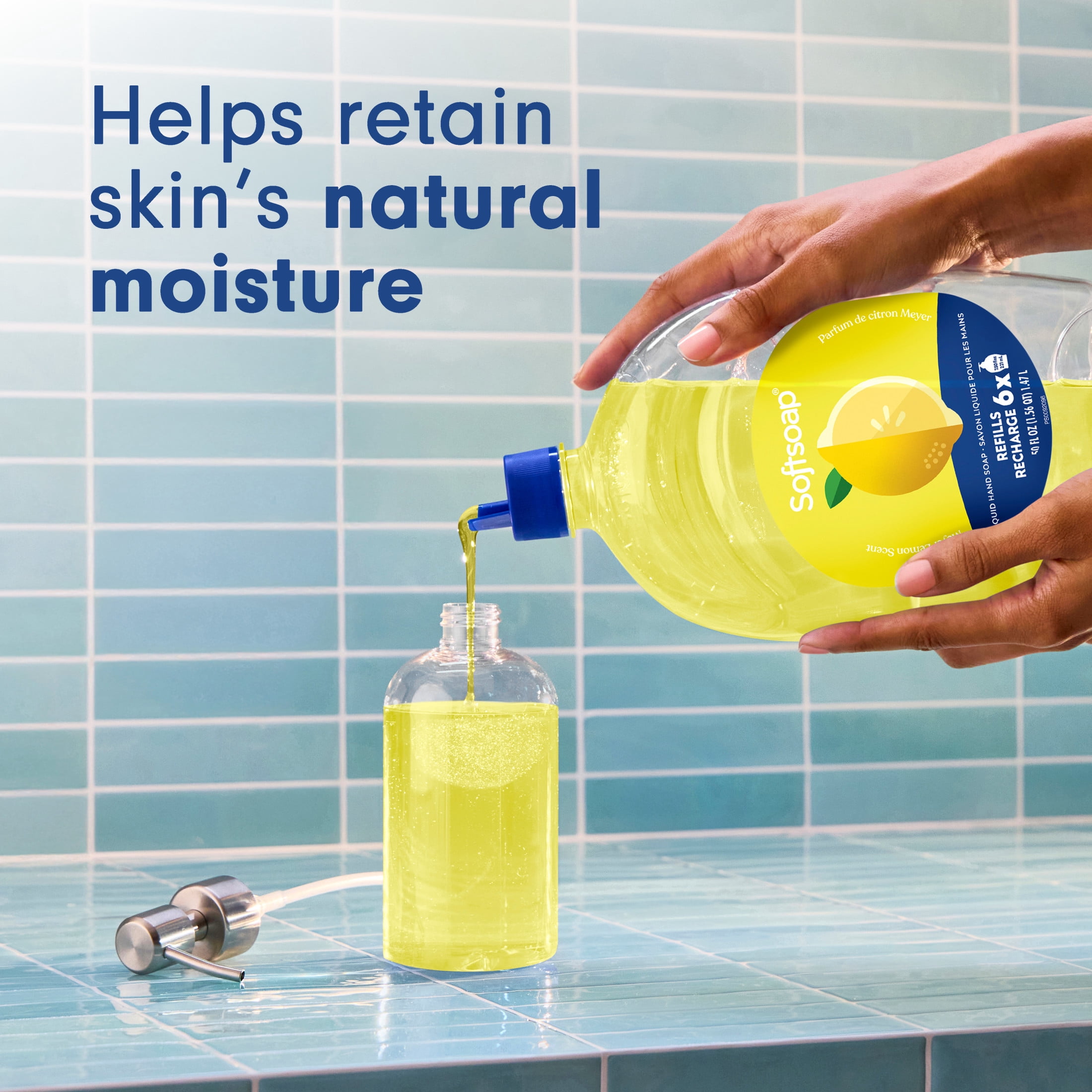 Softsoap Limited Edition Liquid Hand Soap Refill, Meyer Lemon, 50 Fluid Ounce Bottle