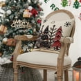 thumbnail image 5 of Sm:)e Watercolor Tree Snowflake Christmas Pillow Cover 18 x 18 Inch, Beige Square Seasonal Decorative Farmhouse Outdoor Sofa Case, 5 of 6