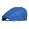 thumbnail image 4 of Riforla Women Summer Thin Retro Hollow Mesh Breathable Adjustable Sun Cap Womens Hats Blue, 4 of 4