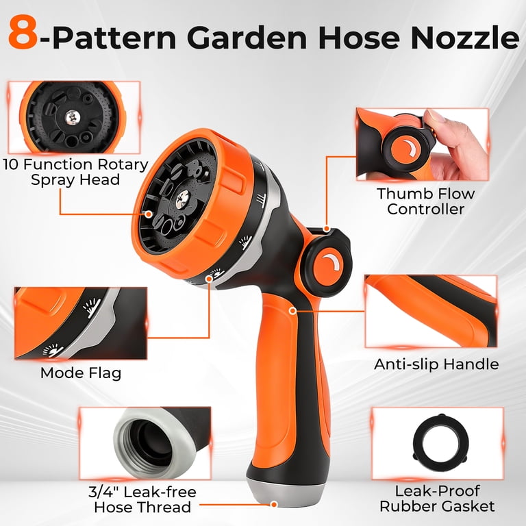 OHHANI Hose Nozzle with 10 Spray Patterns photo 7