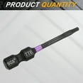 thumbnail image 3 of Uxcell TT8 Torx Impact Screwdriver Bit 1/4" Hex Shank 2" Long Magnetic with Hole, 3 of 7