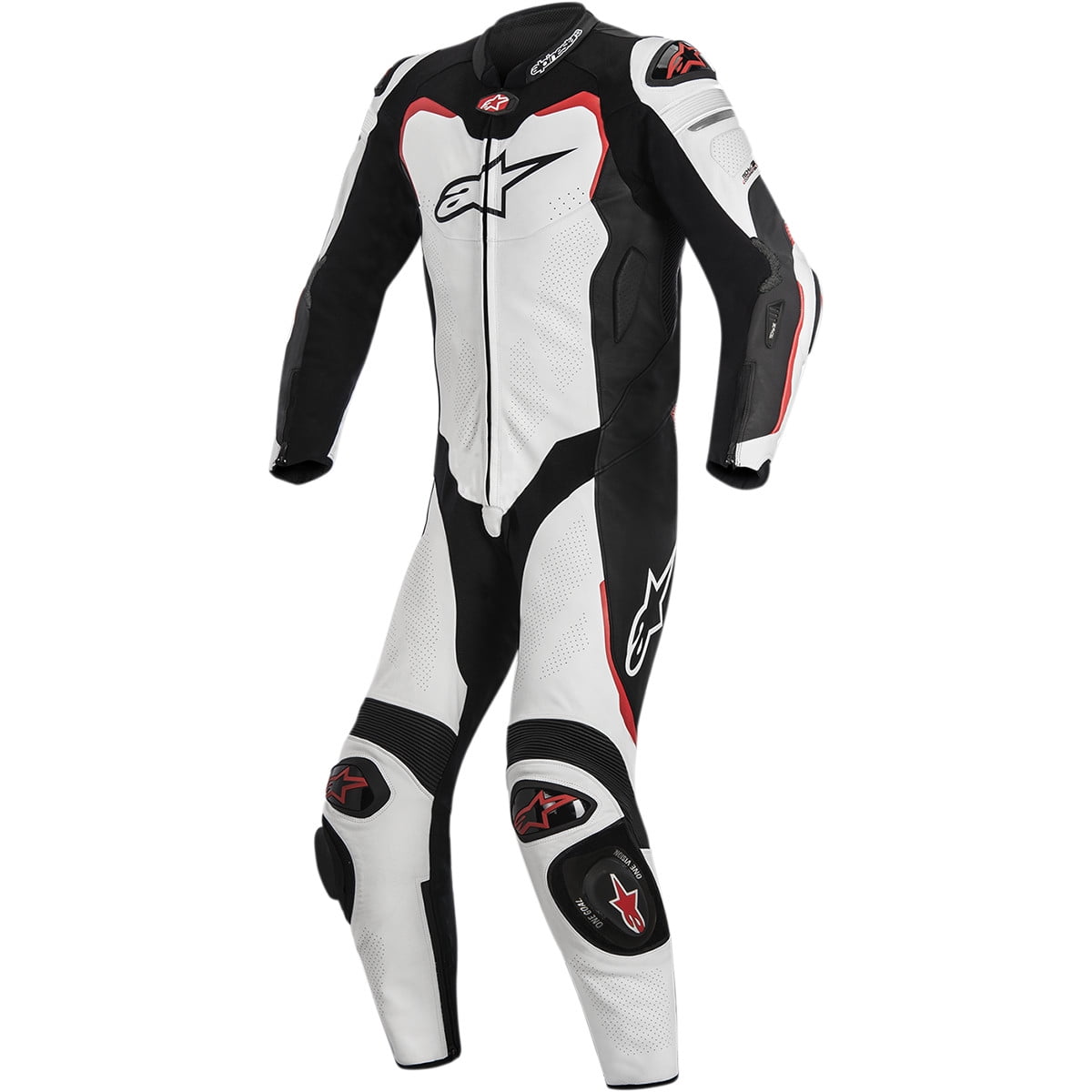 Alpinestars Gp Pro Leather Suit One piece Race Suit black red white 