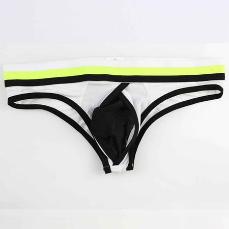 

Realyc Thong Longjiang Mesh Color Block Sexy Thin Quick Dry G-strings