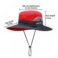 thumbnail image 2 of Bucket Hat Wide Brim Quick Drying Breathable Packable Foldable Sunshade Sun Ponytail Cap With Chin Strap, 2 of 5