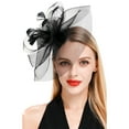 thumbnail image 5 of MEICHEN Fascinator Hats for Women Flower Hat for Tea Party Cocktail Ball Wedding Church Hat All Seasons Fashion Must Have, 5 of 6
