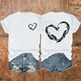 thumbnail image 2 of Tops Cortos para Mujeres Casual Impreso Cuello Redondo, Camiseta Ligera de Manga Corta para Diario, Fiesta Y Verano de Primavera, 2 of 3