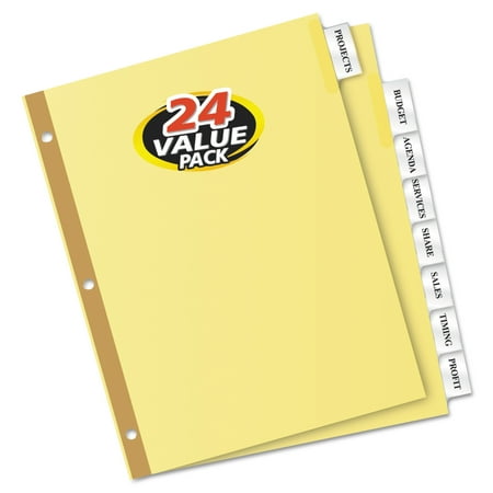 Avery(R) Big Tab(TM) Insertable Dividers 11115, 8-Tab Set, Value Pack