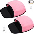 thumbnail image 1 of 2 Pieces Heated Mouse Pad Hand Warmer USB Heated Mousepad Plush Heated Mouse Pad Removable Hand Warming Mouse Pad for Men, 1 of 5