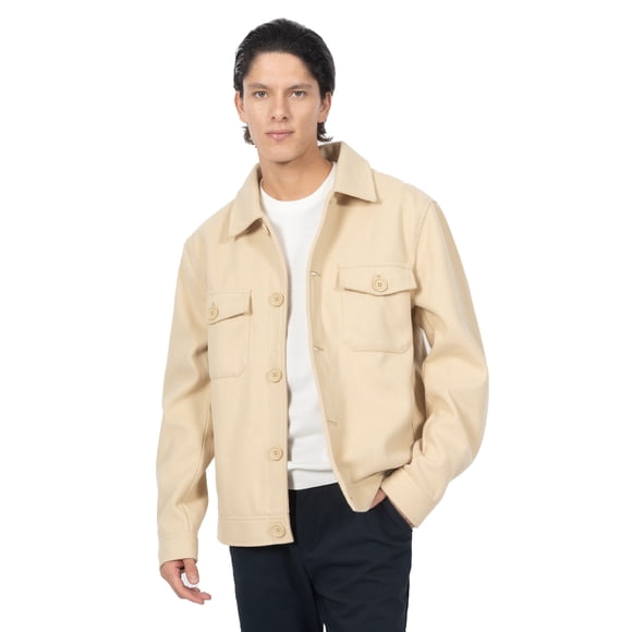 Chamarra Quarry Sobrecamisa Regular fit Casual con Bolsillos Para Hombre