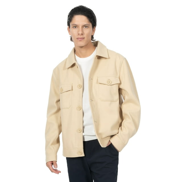 Chamarra Quarry Sobrecamisa Regular fit Casual con Bolsillos Para Hombre