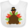 thumbnail image 3 of Inktastic Thanksgiving Pilgrim Turkey Boys or Girls Baby Bib, 3 of 4