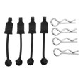 thumbnail image 2 of RC Body Clips, RC Car Accessories 4 Set RC Car Body Shell Clip Retainers Body Clip Retainer for Losi Lasernut U4 1/10 Remote Control Car Upgrade Part for Big Rock, 2 of 8