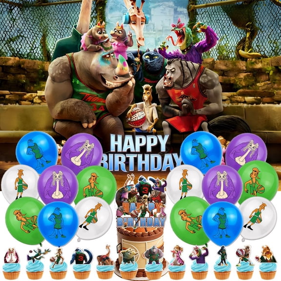 Goat Movie Party Supplies Set Balloons Cake Toppers Banner Birthday Decor