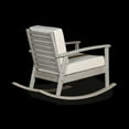 thumbnail image 4 of Outdoor Rocking Chair with Wide and Deep Seat, Comfy Rocker Chair with Wood Frame, Father's Resting TV Reading Chair Nursing Chair Outdoor Garden Chair, 40.5"x28.25"x31.25", Gray+Sand, 4 of 5