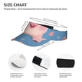 thumbnail image 3 of Daiia Cute Pig Flowers Pattern Sport Sun Visor Hats Visor Cap Adjustable Empty Top Baseball Cap Cotton Ball Caps for Women and Men, 3 of 7