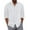 White, variant on Gubotare Button Up Shirt Men Button Lapel Cotton Solid Color Pocket Long Sleeve Shirt Top (Black, XXXL)