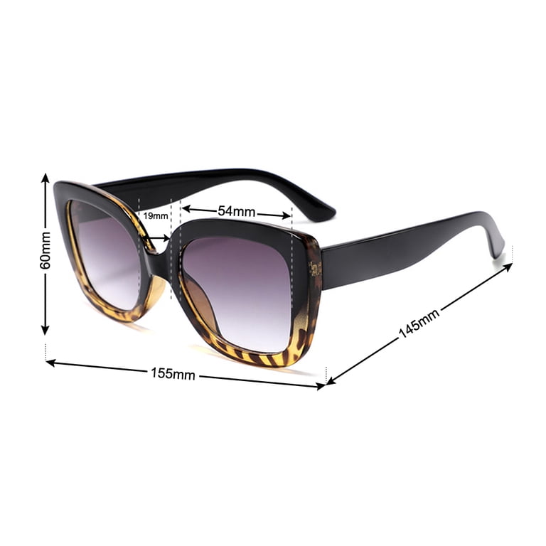 MOJMBSBY Vintage Women Oversized Sunglasses Designer Luxury  display picture 2