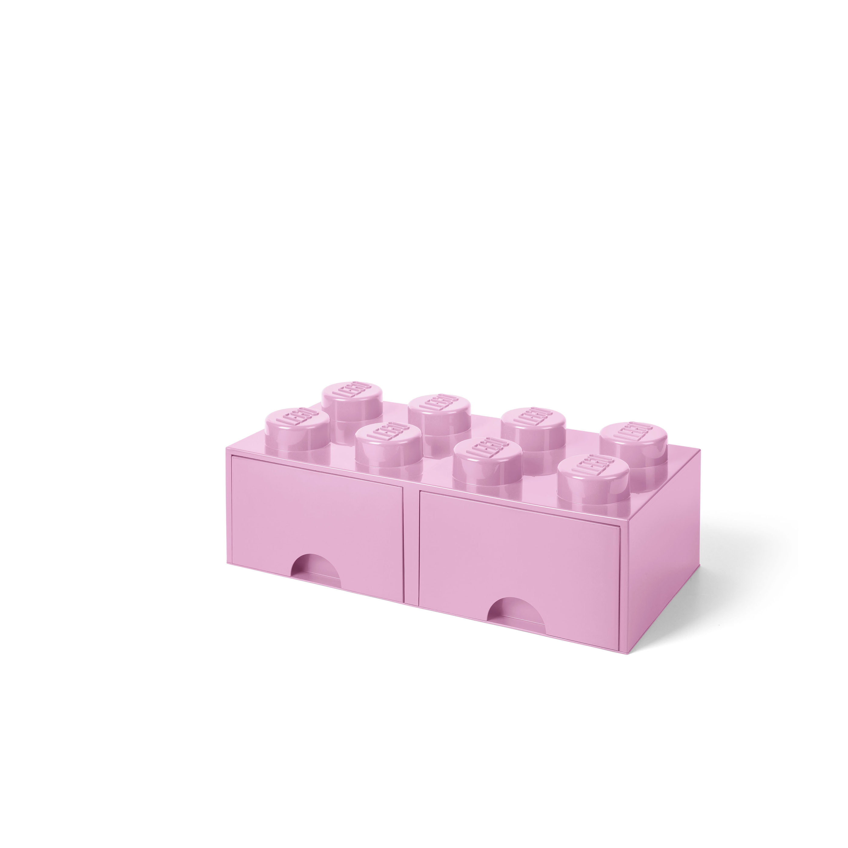 opgroeien wedstrijd verlichten LEGO Storage Brick 8 (2 Drawers) - Light Purple/Pink - Walmart.com