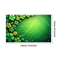 thumbnail image 1 of St Patrick's Day Green Clover Backdrop Photography Props Party Decors Background Celebration Banner Shamrock Decorations Scenery Supplies Event, 1 of 4