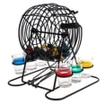 thumbnail image 2 of Dualoai 1 Set Bingo Game Hand Draw Lottery Machine w/ 6 Cups 48 Balls for Bar Party Home, 2 of 9