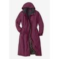 thumbnail image 2 of Woman Within Plus Size Long Hooded Taslon Jacket, 2 of 3