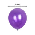 thumbnail image 3 of Efavormart 12" Metallic Latex Balloons Wedding Event Decorations Birthday Party Graduation New Year Eve Party Supplies-Purple-25/pk, 3 of 9