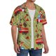 thumbnail image 2 of Fotbe Cartoon Fire Truck Camisa Estampada de Manga Corta para Hombre, Casual de Verano, Estilo Playero, Sin Arrugas-Large, 2 of 5