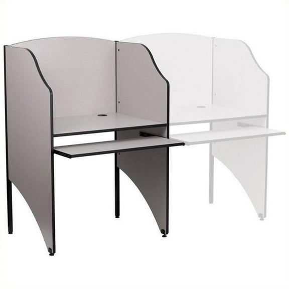 Scranton & Co Starter Study Carrel in Nebula Grey