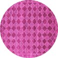 thumbnail image 1 of Ahgly Company Indoor Round Abstract Pink Contemporary Area Rugs, 3' Round, 1 of 4