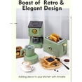 thumbnail image 3 of Drip Coffee Maker, Coffee Machine with 25 Oz Glass Coffee Pot, Retro Style Coffee Maker with Reusable Filter & Three Brewing Modes, 30minute-Warm-Keeping, Matcha Green, 3 of 7