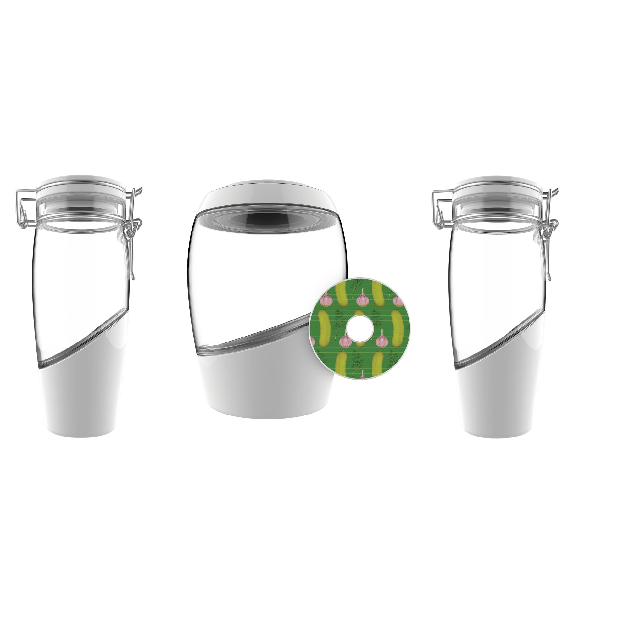 Mortier Pilon 2 Liter Fermentation Crock with Two SwingTop Bottles