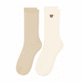 thumbnail image 4 of Kensie Girls Super Soft Slouchy Kids Socks (2-Pack) – Oat Bear, 4 of 5