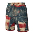 thumbnail image 4 of Fotbe Vintage American Flag Elephant Trajes de Baño Estampados para Hombre, Shorts de Verano de Secado Rápido, Ropa de Playa, Bañadores-XX-Large, 4 of 6