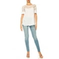 thumbnail image 4 of Women's Classic Solid Top with Lace Accent Casual and Elegant, 4 of 6