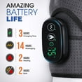 thumbnail image 2 of Heated Shoulder Brace Wrap, Cordless Shoulder Heating Pad Massager for Relax, Electric Heated Shoulder Massage with 3 Adjustable Vibrations for Men Women, Electric Wrap for Rotator Cuff - Gray, 2 of 10