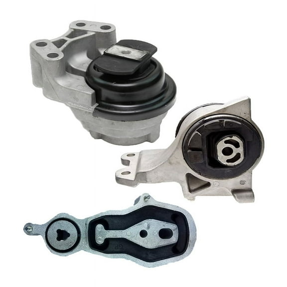 Motor, Torque Strut&Transmission Mount Set For 2013-2019 Ford Flex/Taurus 3.5L WITHOUT TURBO