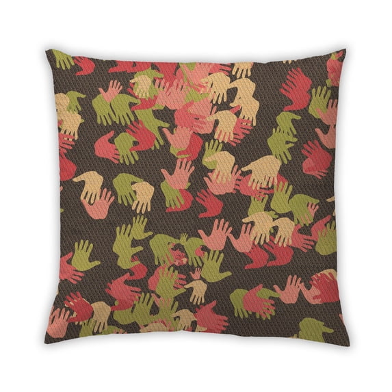 Ahgly Company Indoor Square Contemporary Throw Pillow, 18 inch by 18 inch
