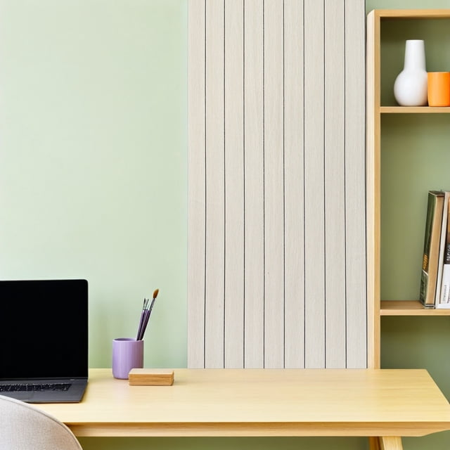 TEHAUX Paneles Autoadhesivos Gruesos Y Resistentes Al Agua Con Madera Beige Para Pared Y De Estantes
