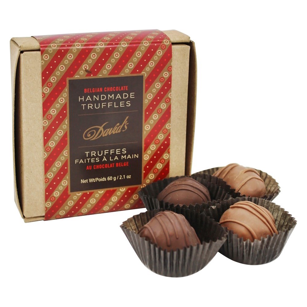David's Chocolate Belgian Chocolate Holiday Truffles Dark & Milk