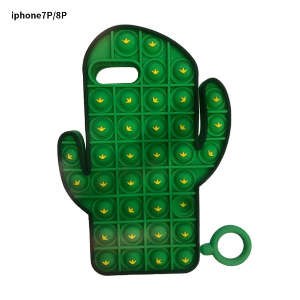 Protector móvil del silicón de la burbuja del empuje de la caja del teléfono de la persona agitada de la cubierta del teléfono, reemplazo para el iPhone 7P / 8P tholdsy EL001980-10