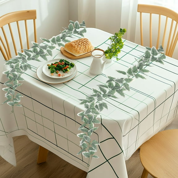 Clearance Under $5 Boovnll 2Pcs 5.9FT Eucalyptus Garland, Artificial Flower Garland Wreath Vines Green Spring Garland for Home, Farm, Fireplace, Table, Wall, Wedding Arch, Party Decor, Garland