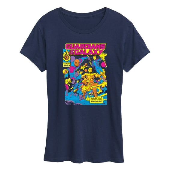 Marvel Guardians of the Galaxy - Guardians Blacklight - Women's Short Sleeve Graphic T-Shirt