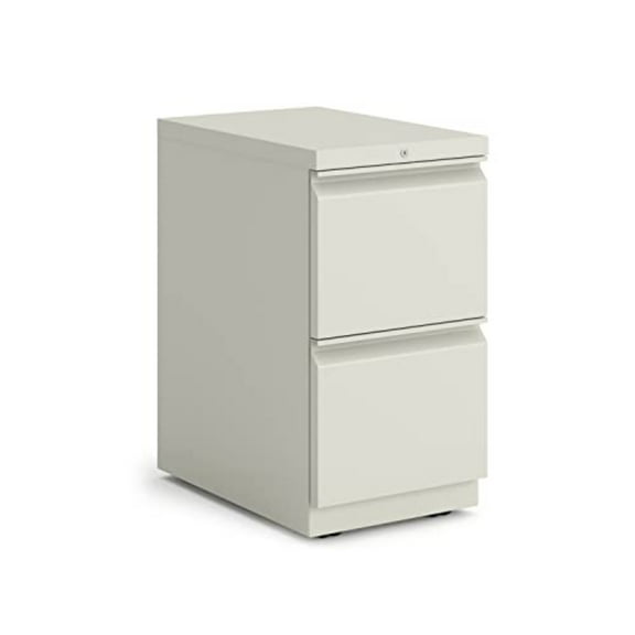 HON Brigade Mobile Pedestal | 2 File Drawers | Full Radius Pull | 15"W x 22-7/8"D x 28"H | Loft Finish