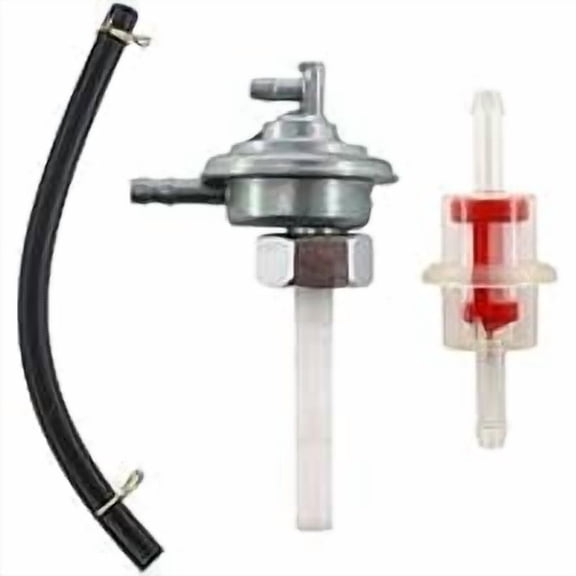 GY6 Vacuum Fuel Pump Petcock Valve 16mm, fits 49cc-150cc Scooter Moped ATV Motorcycle Go Kart Dirt Bike Engines, Reliable Fuel Flow, Quick Install for Commuting & Trail Riding, DIYers