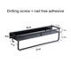 thumbnail image 2 of Estante De Almacenamiento Hueco De Aluminio Espacial Estante De Almacenamiento De Rodamiento Fuerte Organizador De Soporte De Cocina Montado En La Pared Con 5 Ganchos Para Baño De Cocina Yuarrent HA026885-01, 2 of 7