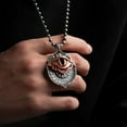 thumbnail image 4 of All-Seeing Eye Card Pendant Necklace, Mystic Divination Jewelry Featuring An All-Seeing Eye With Tarot Vision Inspired Design For Spiritual Guidance And Fate Insights, Handcrafted, 4 of 7