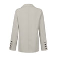thumbnail image 3 of MIASHUI Cardigan Ajusté à Revers Cranté pour Femme, Veste Décontractée Élégante Style Blazer Ouverte à l'Avant pour Femme Gris, TTTG, 3 of 4