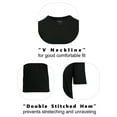 thumbnail image 3 of Men's Short Sleeve V-Neck Modern Fit Cotton Blend Classic Tee (S-3XL), 3 of 5